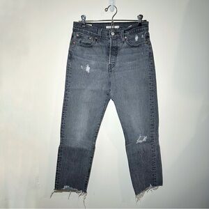 Levi’s Wedgie Straight Jeans in black. Size 26